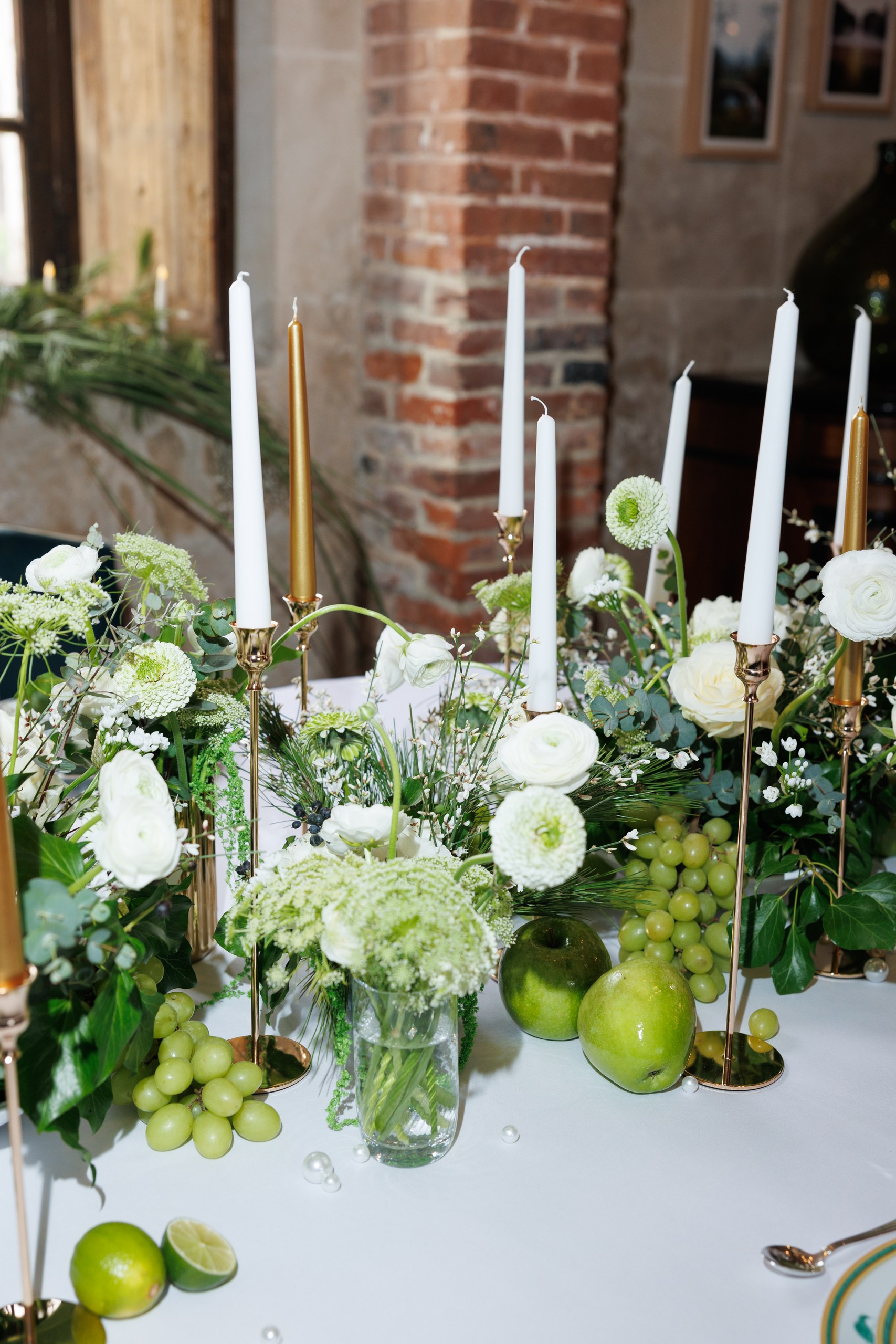 wedding decoration for a photo shoot at Normandy Le Château