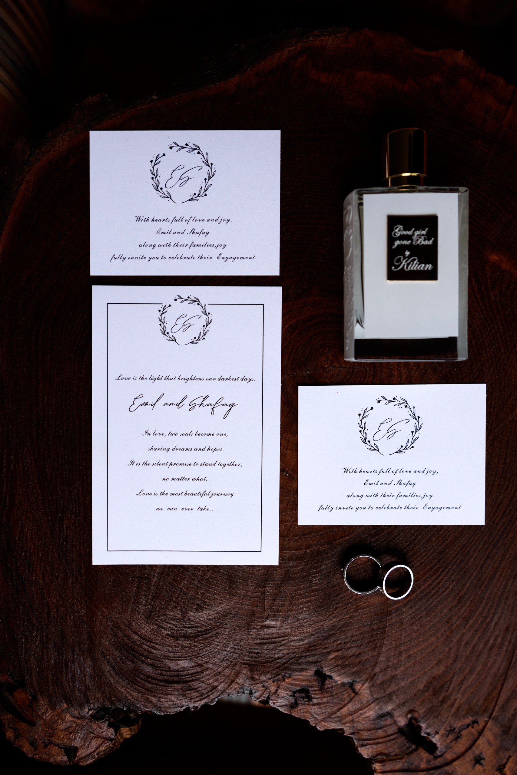 wedding paraphernalia, documents and certificates, photos from the album